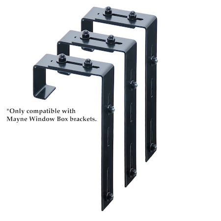 Mayne Mayne Adjustable Deck Rail Bracket 3-pack 3833